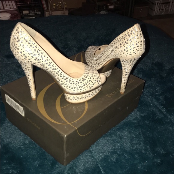 NIB Enzo Angiolini Platform Open Toe Heel Sz 7.5 - Picture 5 of 8